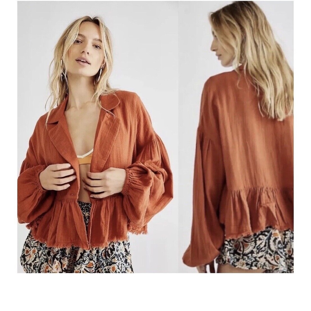 NWT Free People Lyra Tiered Bed Jacket Top